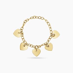 BABYGOLD Heart Station Chain Ring